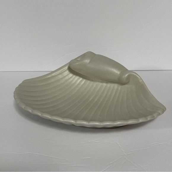 Vintage Royal Haeger Cream Shell Dish 144 Made In USA MCM - Picture 12 of 14